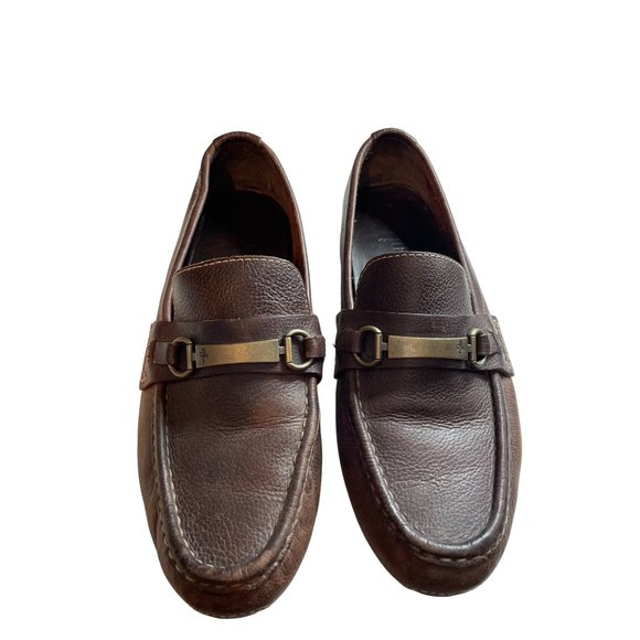 Cole Haan Driving Loafer Sometset Men’s Horsebit Brown Leather - Picture 2 of 8